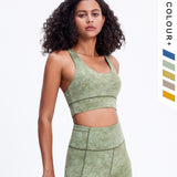 Yolanda Yoga Set Sport Bra Tie Dye High Waist Leggings