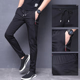 Slim fit harem stretch track pants