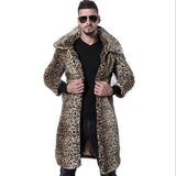 Men's Fur Coat Imitation Fox Fur Large Size Coat Trench Coat Faux  Coat New