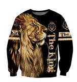 Proverbial King of the Beasts 3D Digital Pull Over Hoddie