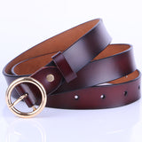 Leather Belt Female Round Head Pin Buckle