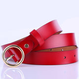 Leather Belt Female Round Head Pin Buckle