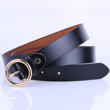 Leather Belt Female Round Head Pin Buckle