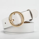 Leather Belt Female Round Head Pin Buckle