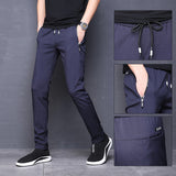Slim fit harem stretch track pants