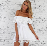 Women's  Off Shoulder Lace Dress