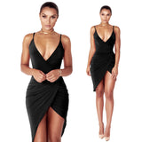 Dora Spaghetti Strap High Slit Dress