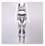 Maravilloso Marble 2-Piece Set Sports Bra and Sports Leggings