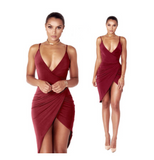 Dora Spaghetti Strap High Slit Dress