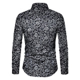 Men's Floral Button Up Collar Shirts