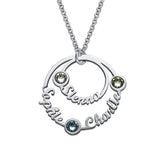 Custom Name 925 silver necklace letter pendant