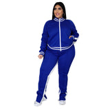 Starlight Pure Color Plus Women Sports Suit