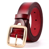 Japanese buckle leather belt