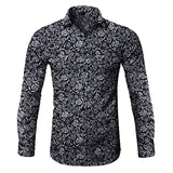 Men's Floral Button Up Collar Shirts