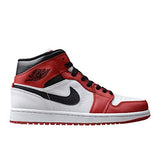 Jordan Men's Shoes Nike Air 1 Mid Chicago White/Gym Red/Black - Size 10