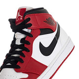Jordan Men's Shoes Nike Air 1 Mid Chicago White/Gym Red/Black - Size 10