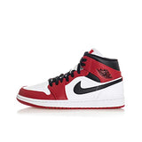 Jordan Men's Shoes Nike Air 1 Mid Chicago White/Gym Red/Black - Size 10