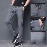 Slim fit harem stretch track pants