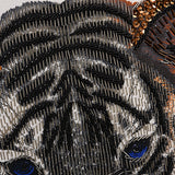 Manual Beaded Tiger Knitted Tracksuit Set Women Loose O neck Knit Tops Pencil Pant Casual Knitwear Outfits