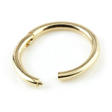 14ct Gold Plain Segment Hinge Ring (1mm)