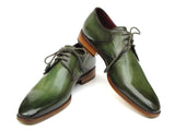 Paul Parkman Men's Green  Derby Shoes  (ID#059-GREEN)