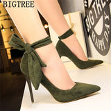 Butterfly Knot Stiletto Moccasin