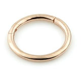 14ct Gold Plain Segment Hinge Ring (1mm)