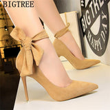 Butterfly Knot Stiletto Moccasin