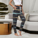 Tie-dye print track pants