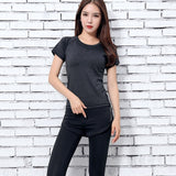 Women Yoga Sport Suit quick Dry Bra Set 5 Piece Female Short-sleeved shorts long pants Outdoor Sportswear Fitness suit