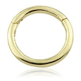 14ct Gold Plain Segment Hinge Ring (1mm)