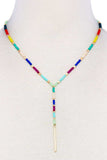 Multi Beaded Fashion Necklace