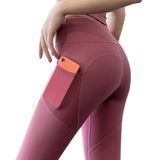 Peep Mesh Phone Pocket Leggings