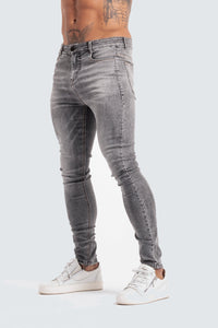 Skinny 'Essential' Jeans - Pewter Grey