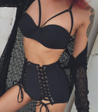 Pin Up High Waist Two Piece Swimsuit
