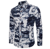 Print Linen Button Up Shirt - Multi Variants