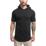 Light-weight Pull Over T-Shirt Fitness Hoodie