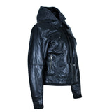 MKL- Women's Motorcycle Vegan Leather Jacket
