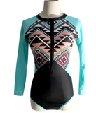 Surfer Girl Long Sleeve Swimsuit