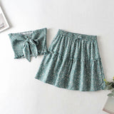 Sara Retro Two-Piece Summer Fling Skirt Top Set