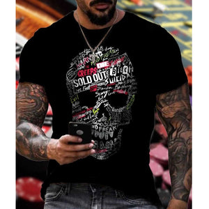Creeper Skull Graphic T-Shirts
