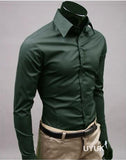 Slim Fit Button Up Dress Shirt - Multi Variant