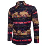 Print Linen Button Up Shirt - Multi Variants