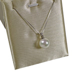 White Pearl 925 Sterling Silver Clavicle Chain