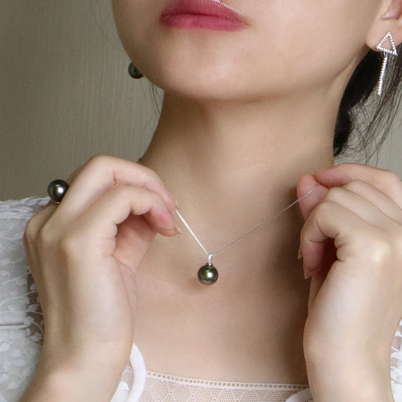 White Pearl 925 Sterling Silver Clavicle Chain