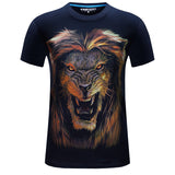 Fierce Gold Lion Graphic T-Shirt