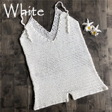 Sexy handmade knitted blouse sun protection suit