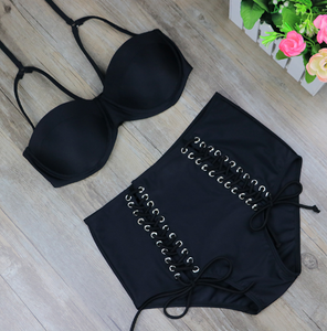Pin Up High Waist Two Piece Swimsuit