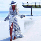 Janie Bohemian Wrap Maxi Dress