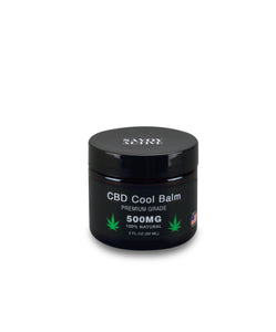 CBD Cool Balm - Premium Grade - 500MG CBD - 100% Natural - 2OZ - Made in USA